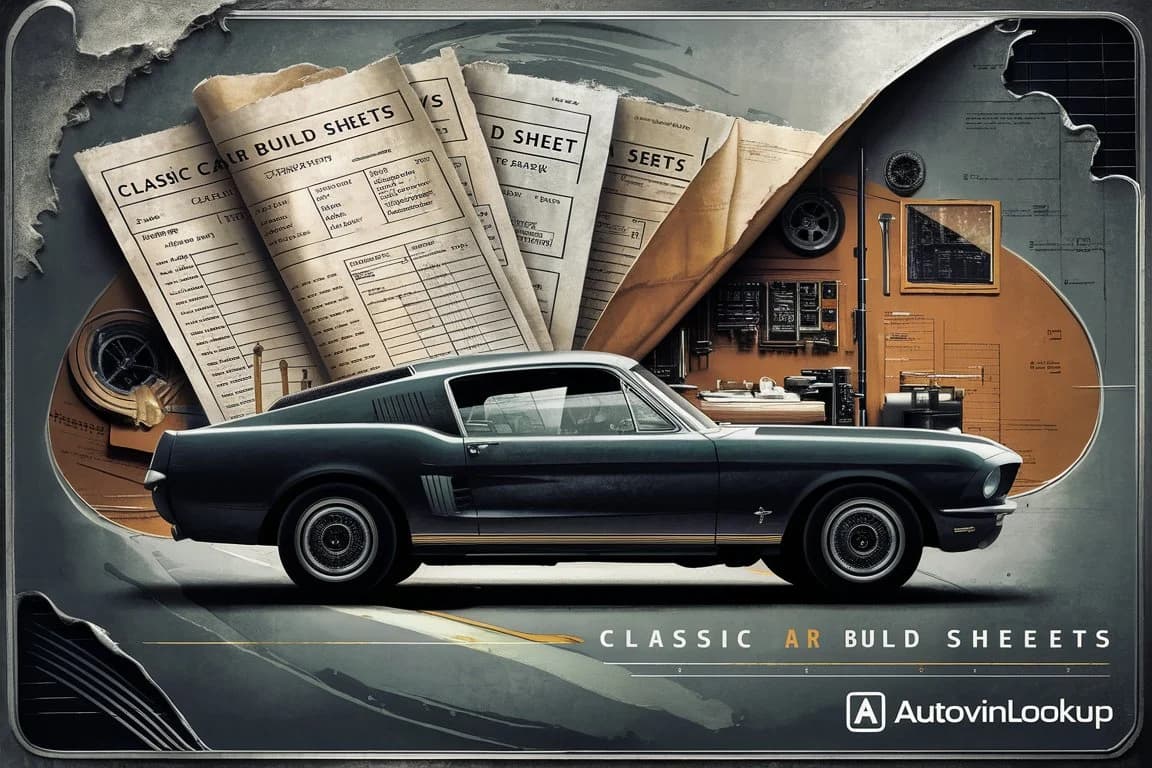 Classic Car Build Sheets: Unlocking Your Vehicle's History