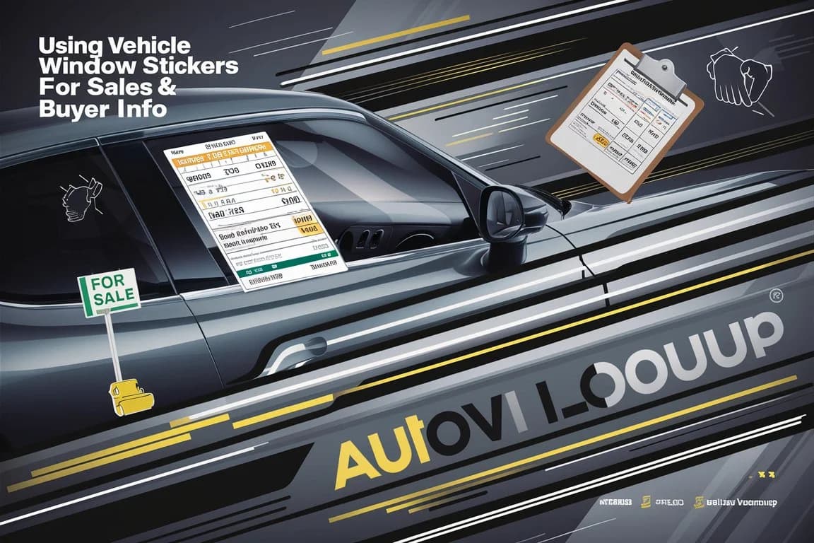 Using Vehicle Window Stickers for Sales & Buyer Info: A Comprehensive Guide